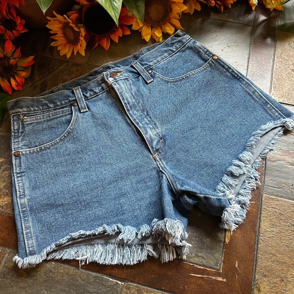 Wrangler Denim - Wrangler Classic Denim Cut-off Shorts w/Frayed Hem